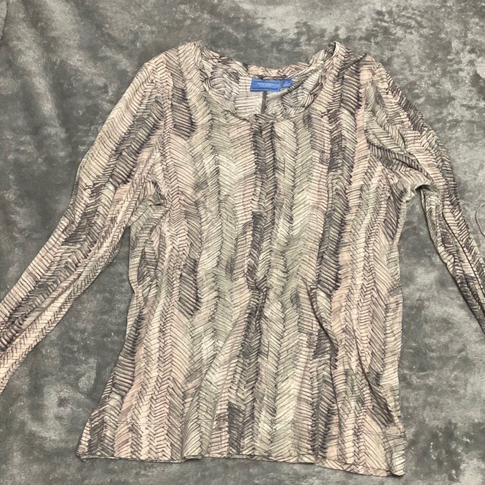 Simply Vera Wang Long sleeve cotton T shirt